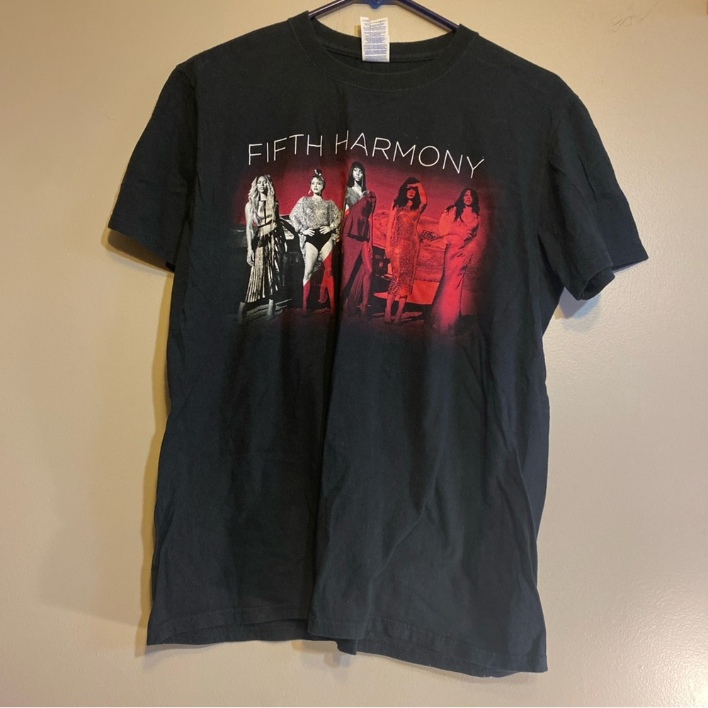 Fifth‎ Harmony Unisex Sz M 2016 Concert Crew Neck Short Sleeve Tee Black T-shirt